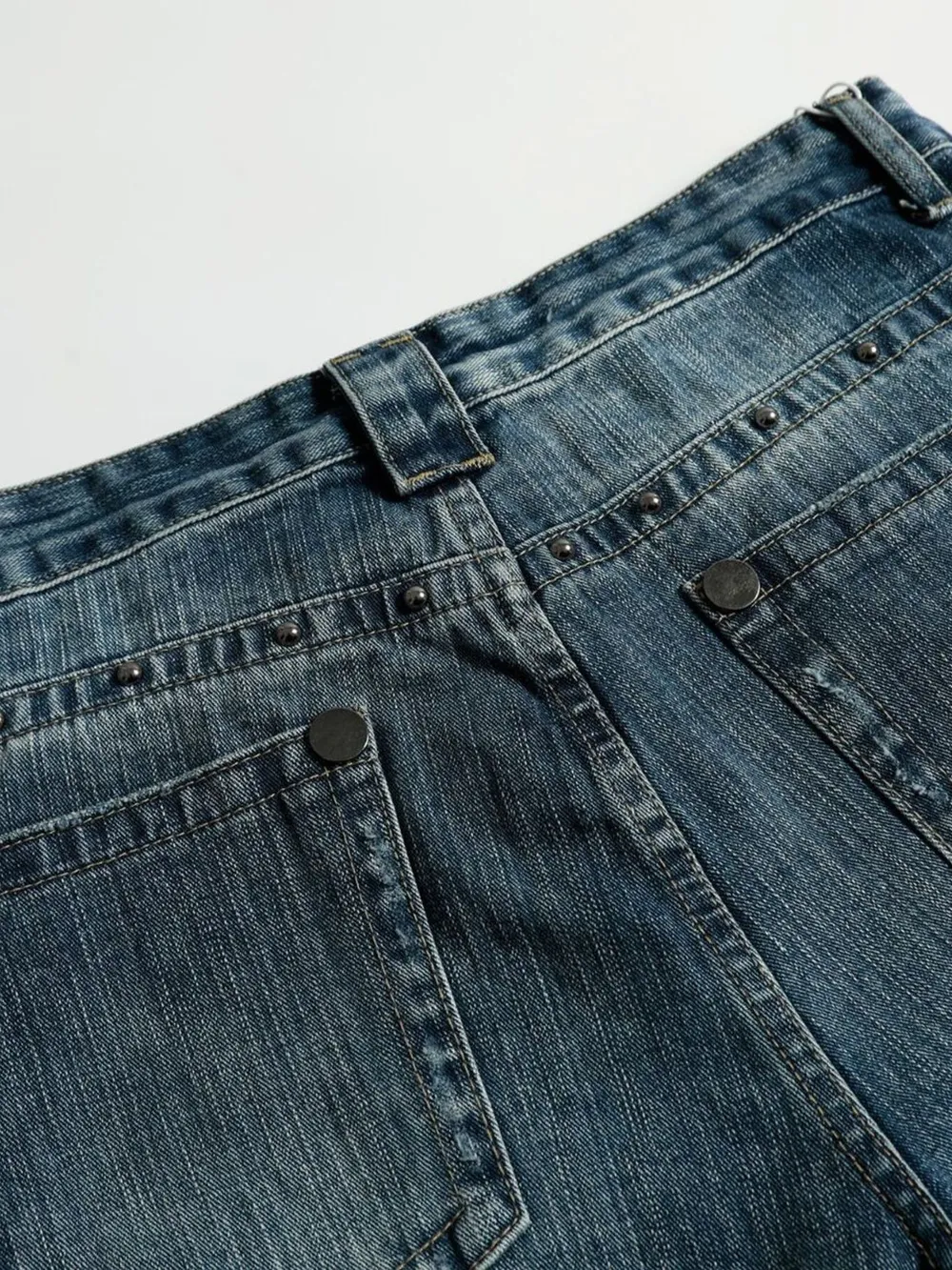 Men's Washed Wide Leg Jeans, image 6