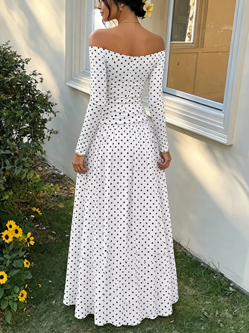 Off-the-Shoulder Maxi Dress, image 4