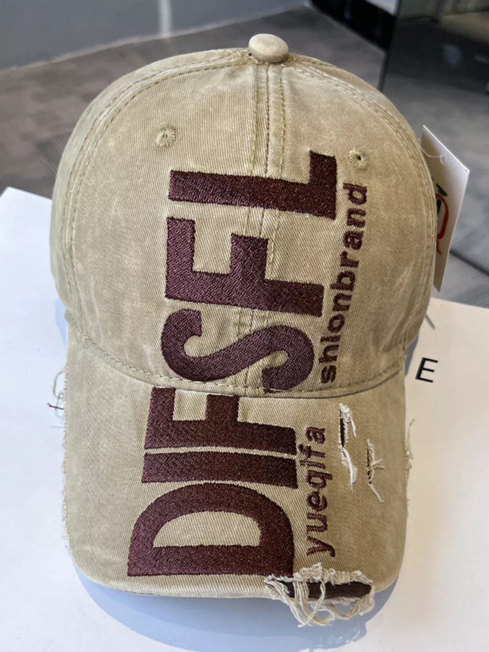 Distressed Embroidered Baseball Cap, image 4
