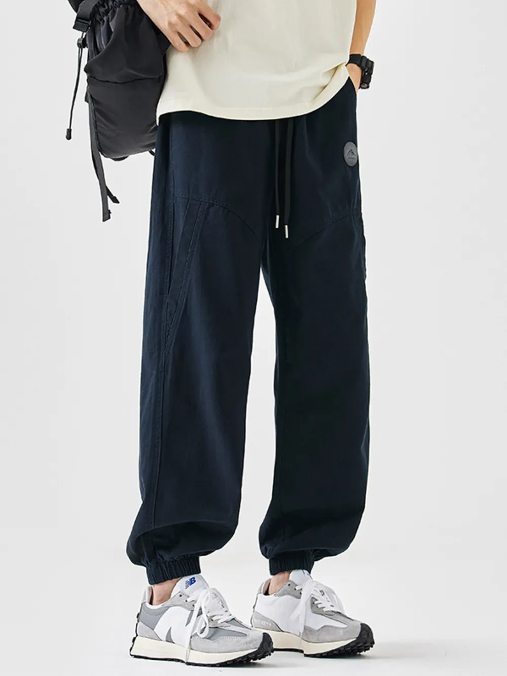 Men's Plus Size Casual Loose Fit Drawstring Pants, image 4