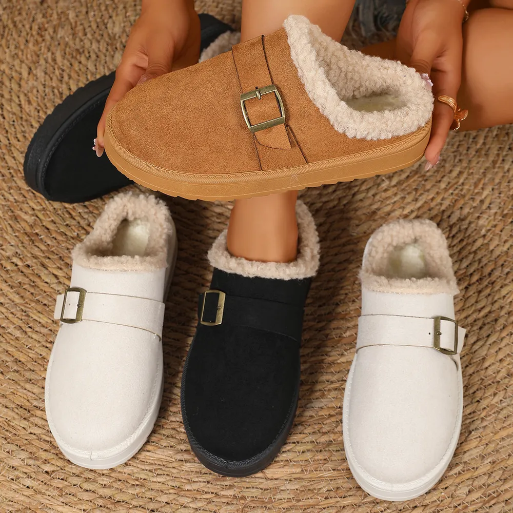 Round Toe Platform Slippers, image 2