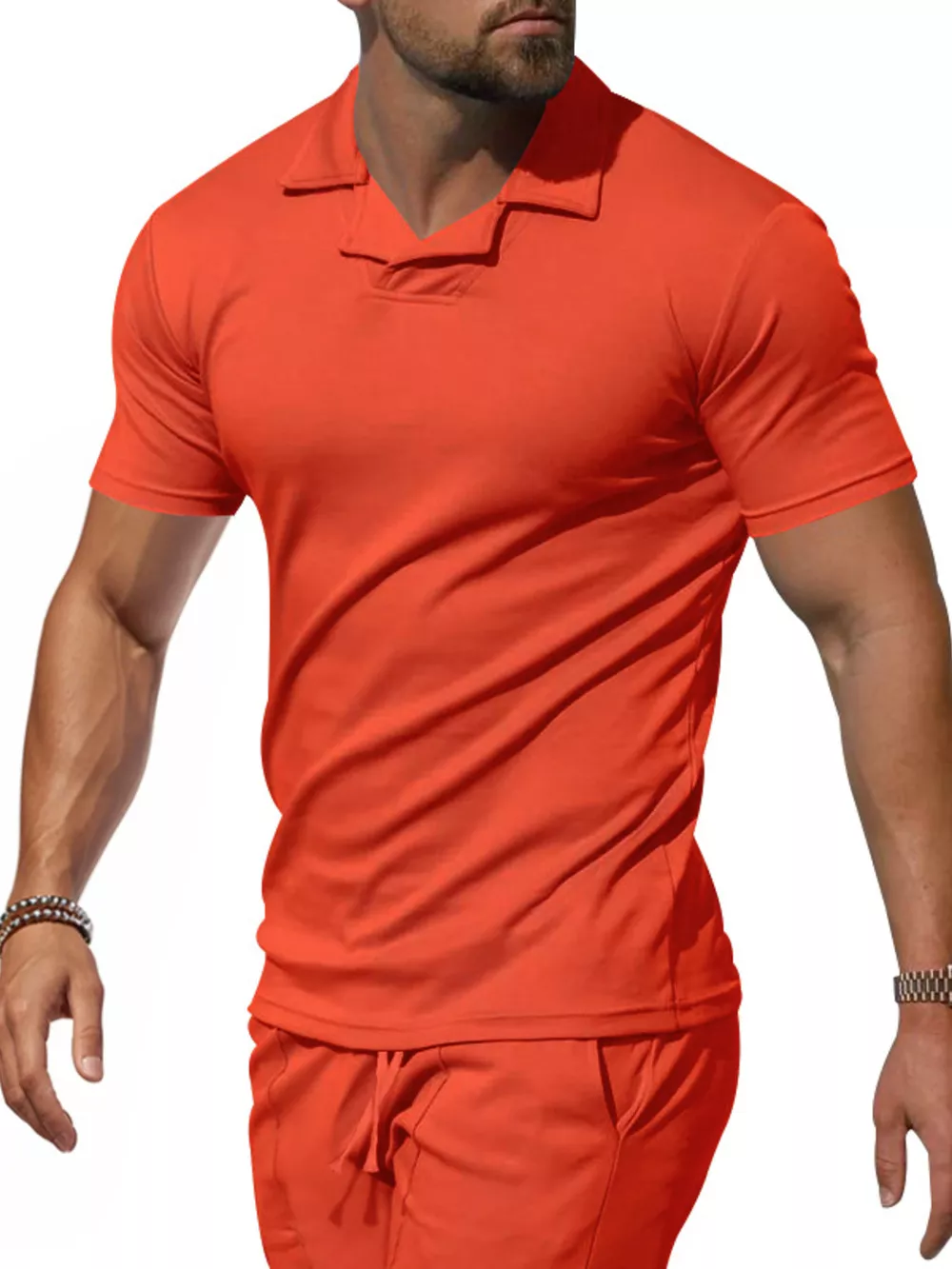 Men's Full Size Casual Short Sleeve Polo Plus Size, image 8