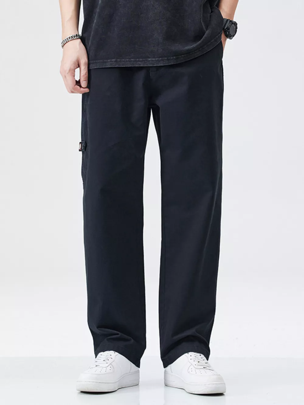 Men's Full Size Casual Loose Fit Carpenter Pants Plus Size