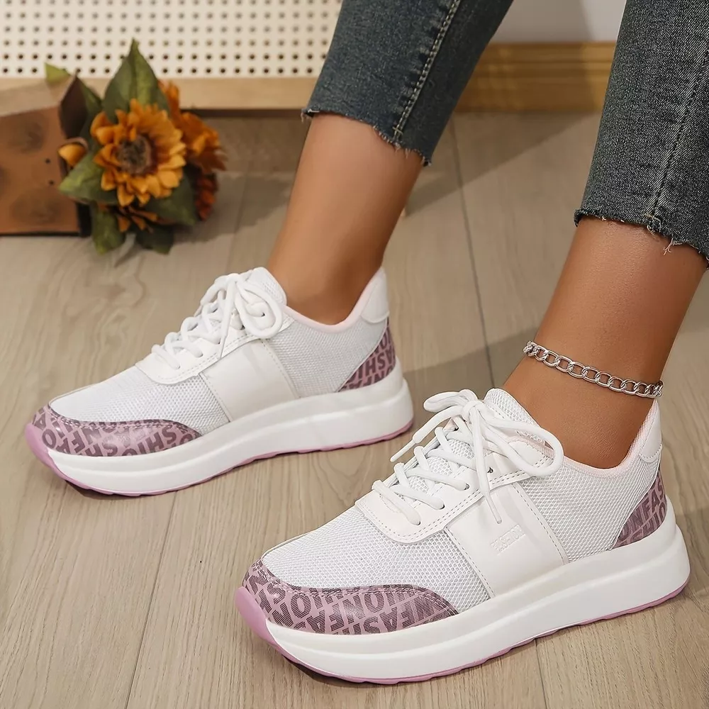 Round Toe Lace Up Sneakers, image 5