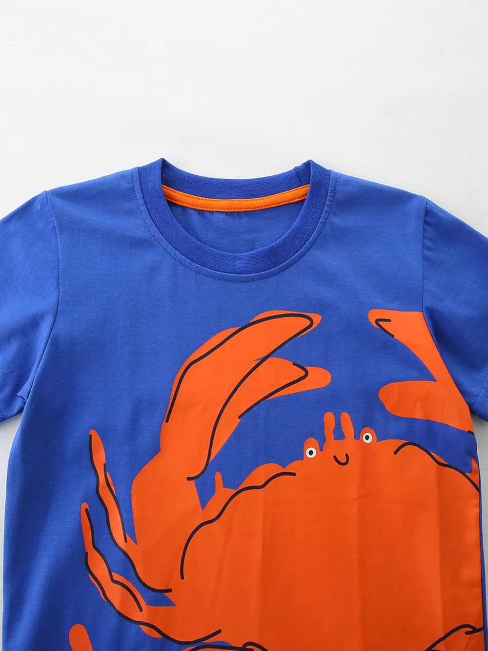 Children' Crab Graphic Crew Neck T-Shirt, image 3