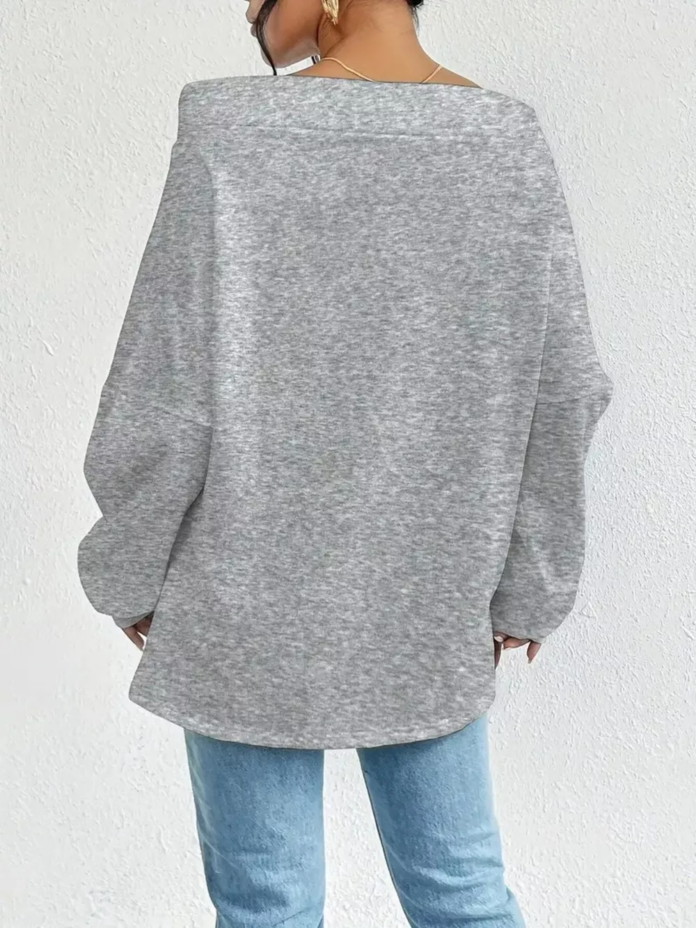 Off-Shoulder Drawstring Sweatshirt, image 7