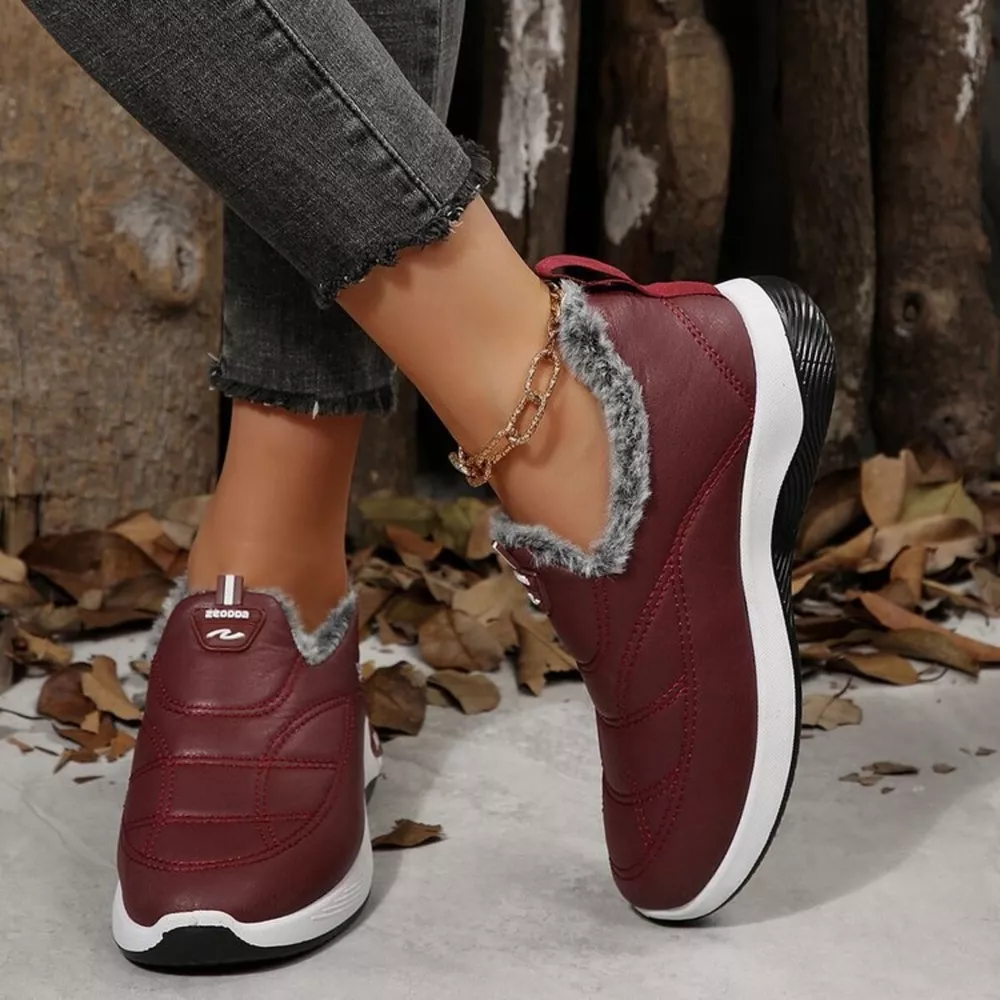 Plush Round Toe Platform Shoes, image 8