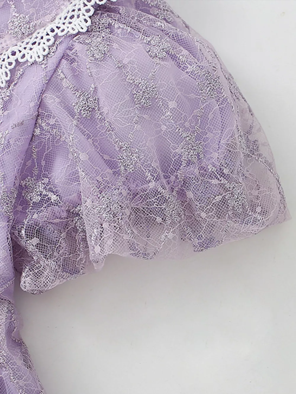 Children's Lace Peter Pan Collar Dress, image 3