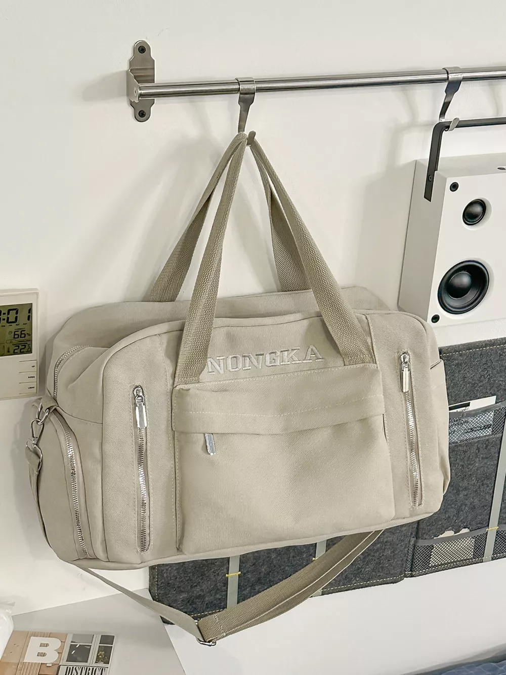 Canvas Multiple Pockets Travel Bag, image 4