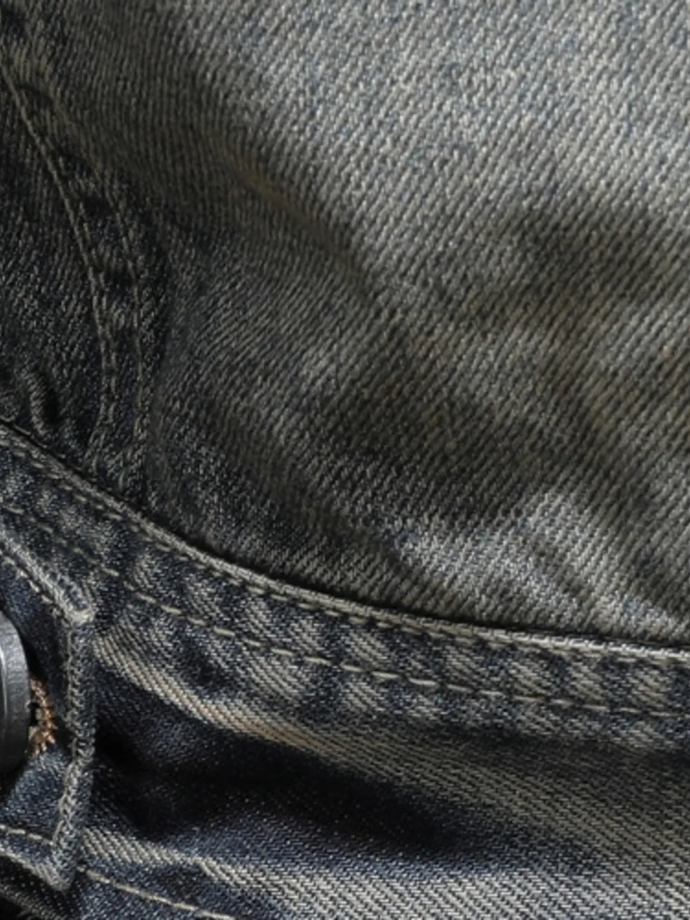 Men's Plus Size Washed Zip Up Denim Jacket with Chest Pockets, image 12