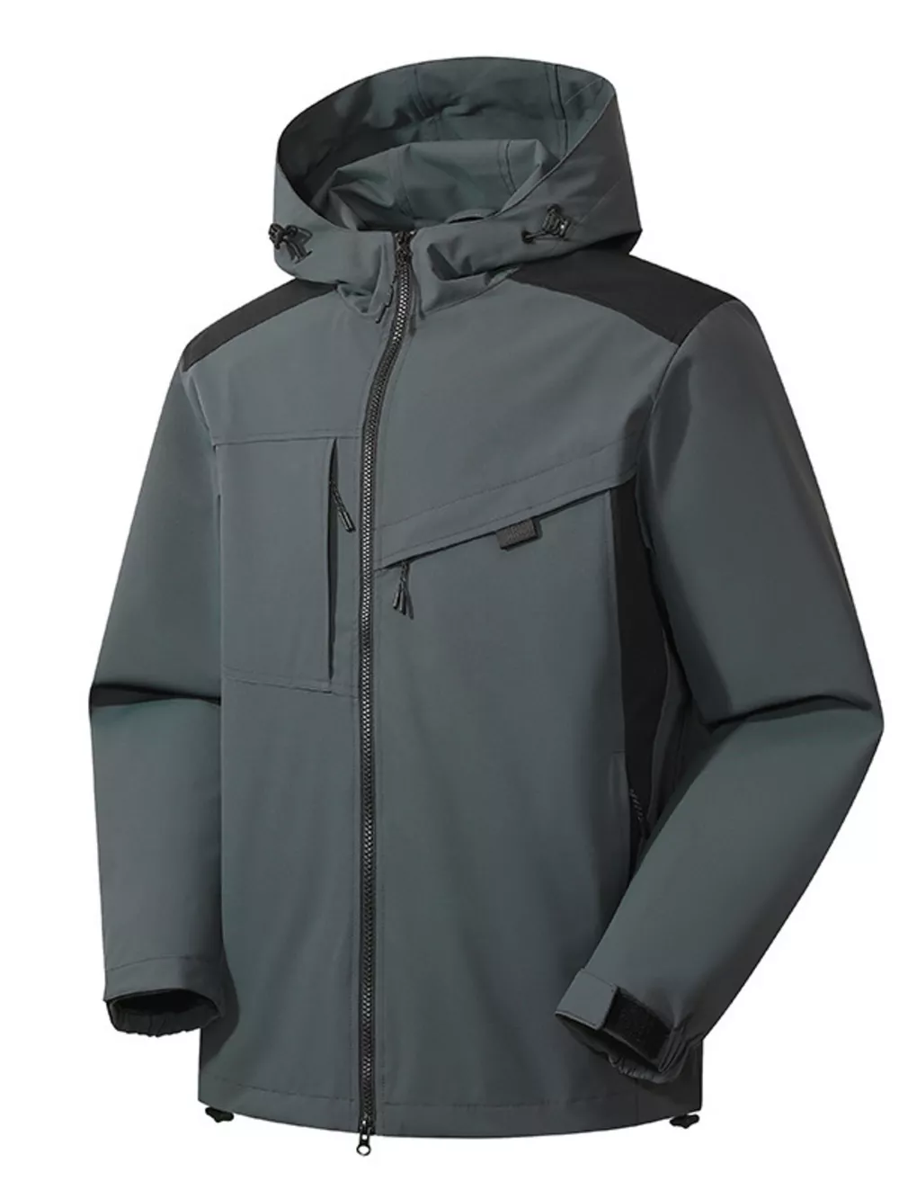 Men's Full Size Waterproof Hooded Zip Up Jacket Plus Size, image 10