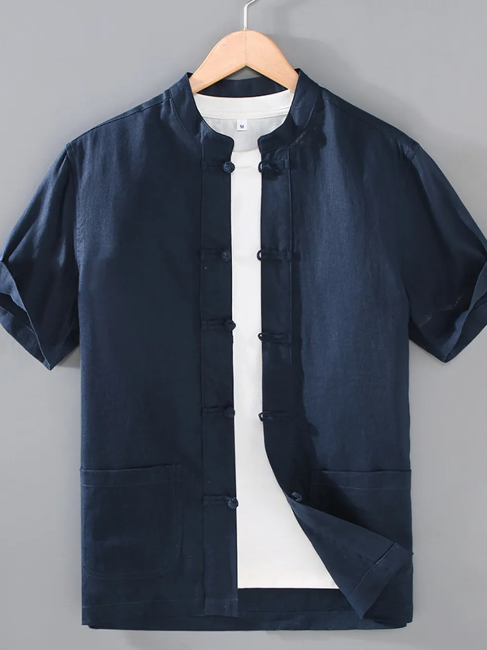 Men's Plus Size Button Up Short Sleeve Shirt, image 4