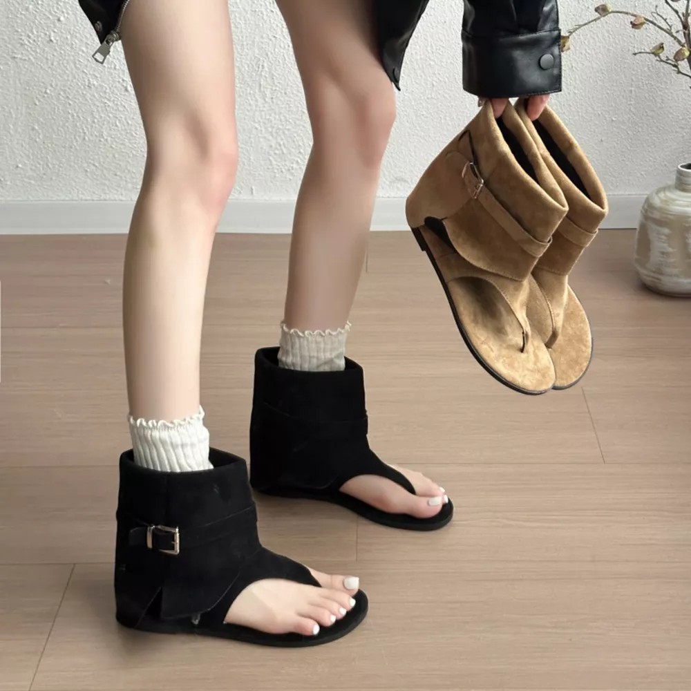 Toe Post Buckle Sandals, image 3