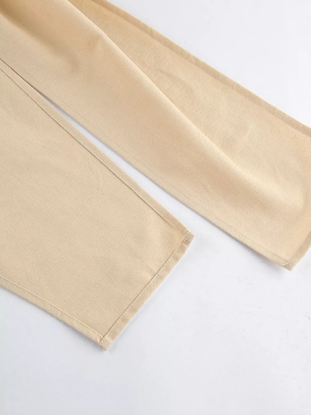 One-Shoulder Tie-Waist Top and Wide-Leg Pants Set, image 12