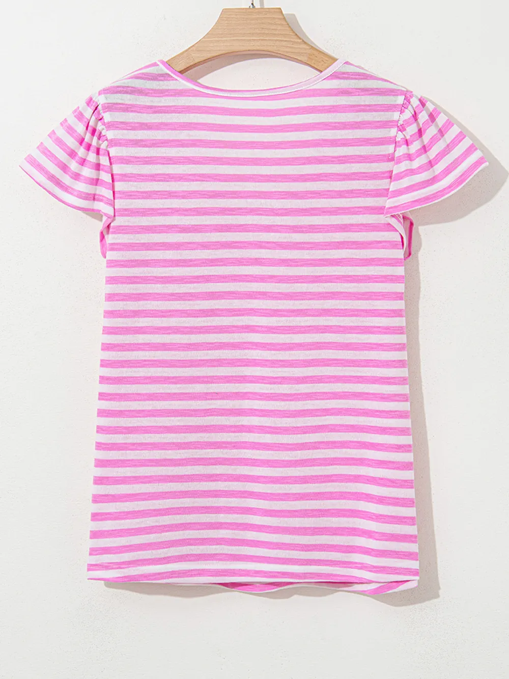 Striped V-Neck T-Shirt, image 6