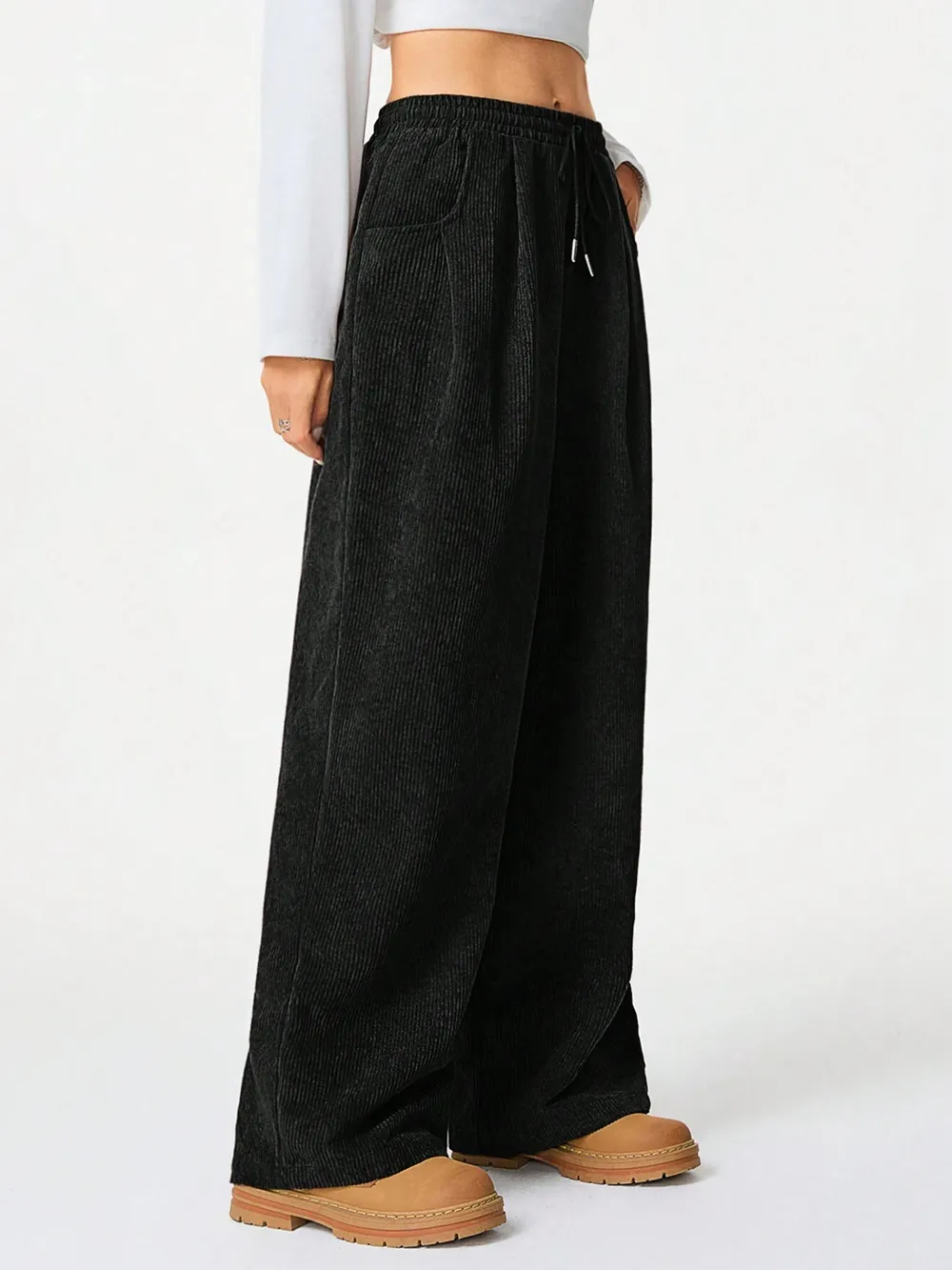 Wide Leg Drawstring Pants, image 13