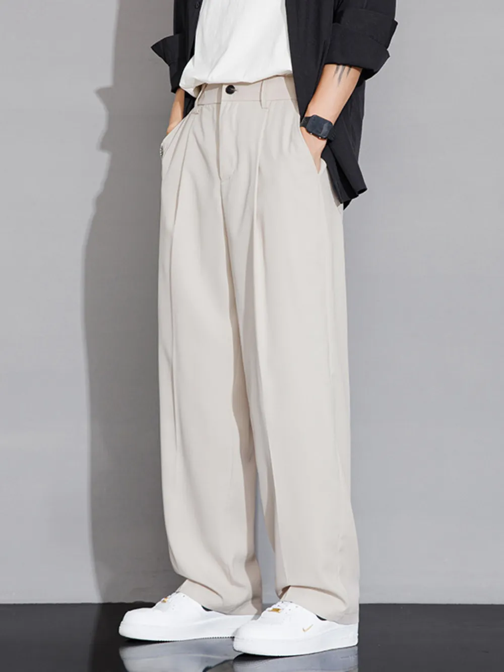 Men's Full Size Wide Leg Casual Pants Plus Size, image 2