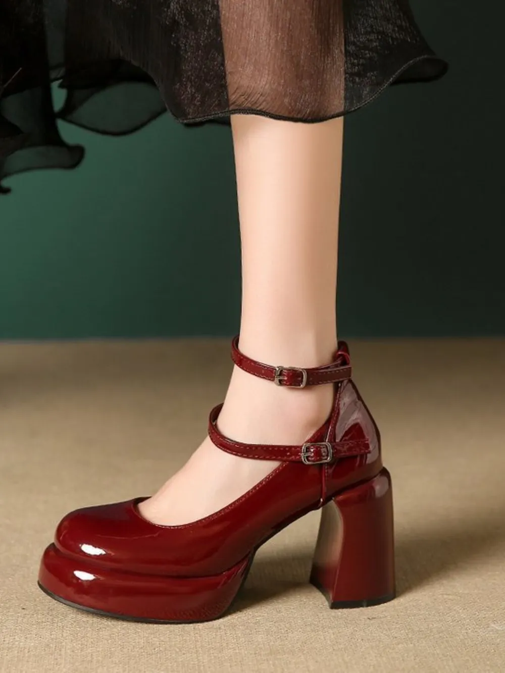 Patent Leather Mary Jane Platform Pumps, image 10