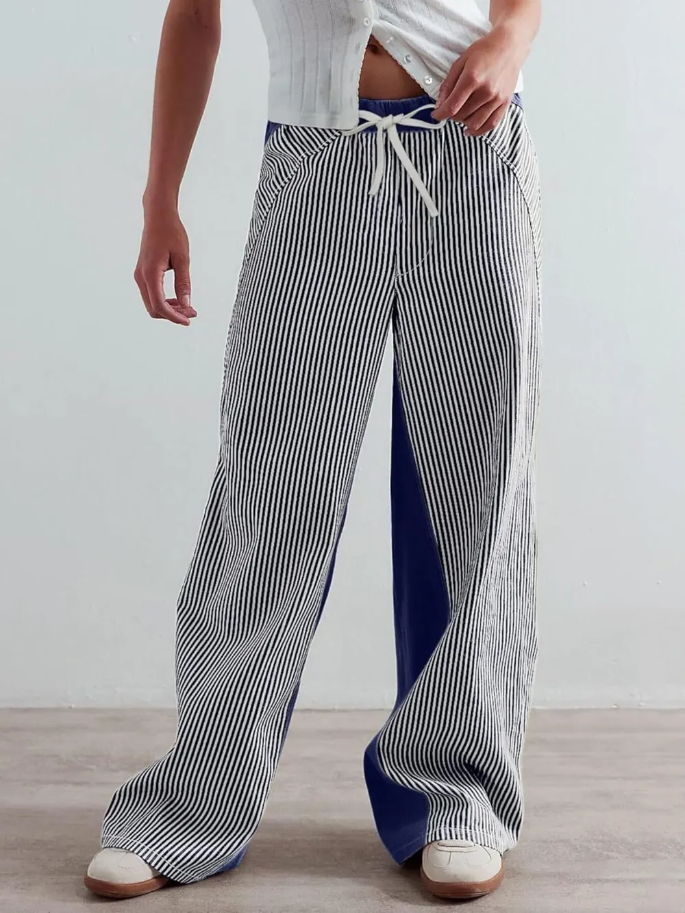 Striped Wide Leg Jeans, image 5