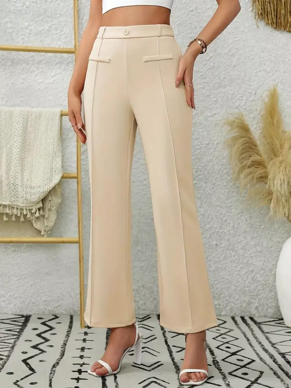 High Waist Flare Pants, image 5