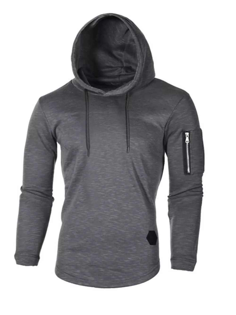 Men's Plus Size Casual Slim Fit Long Sleeve Hoodie, image 8