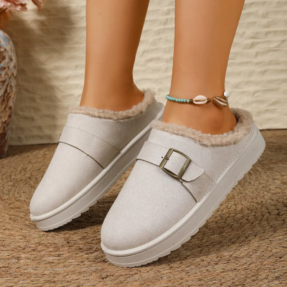 Round Toe Platform Slippers, image 5