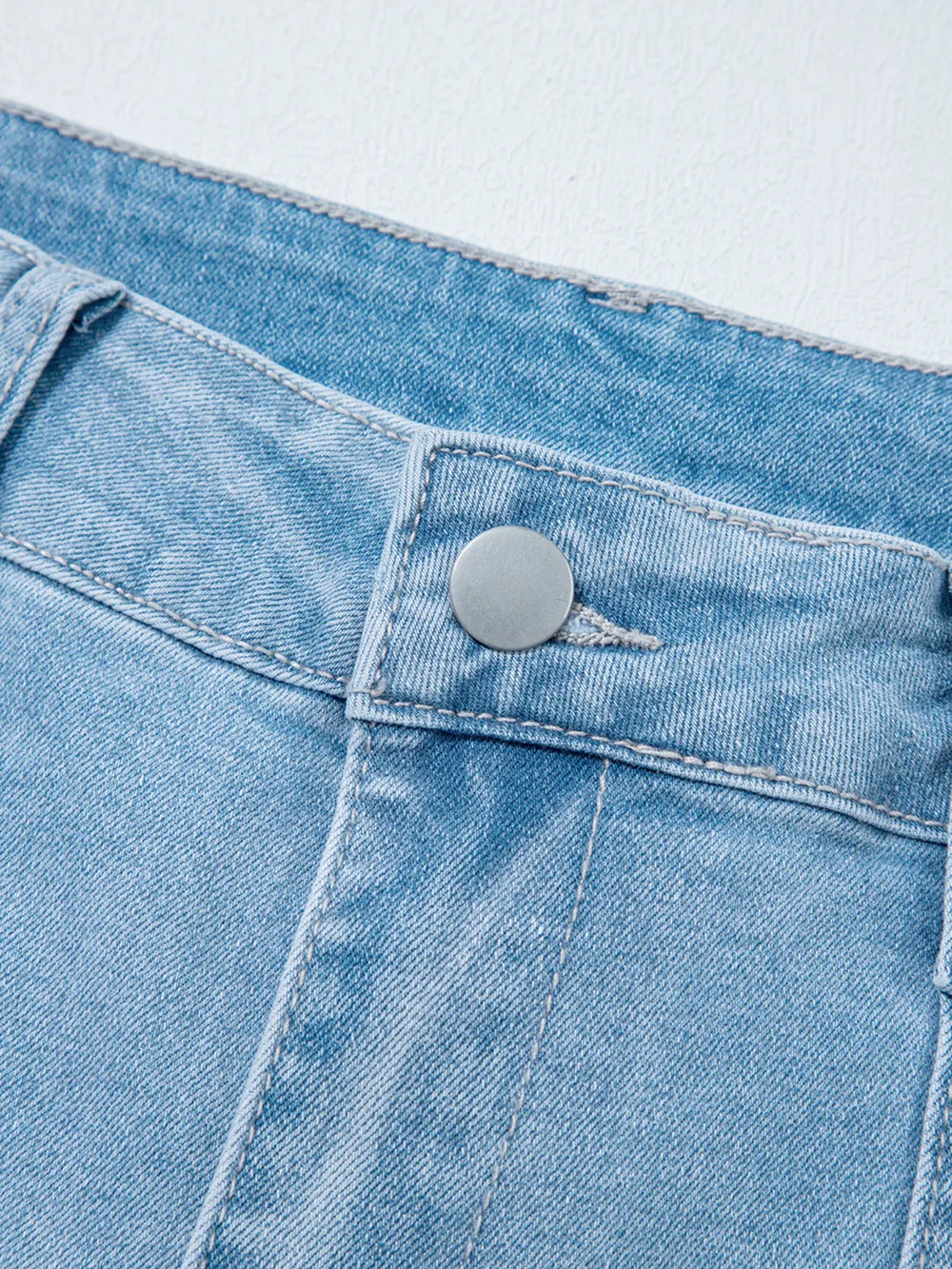 High Rise Barrel Relaxed Patch Pocket Jeans, image 3