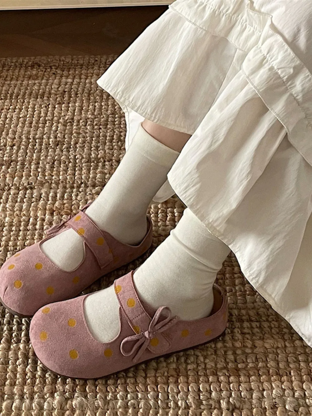 Polka Dot Round Toe Slip-Ons, image 11