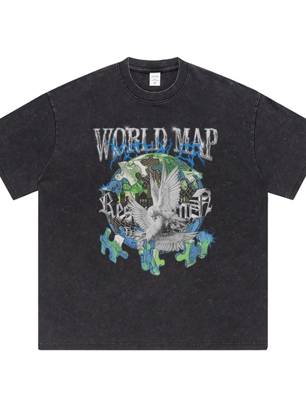 Men's Graphic Round Neck Short Sleeve T-Shirt