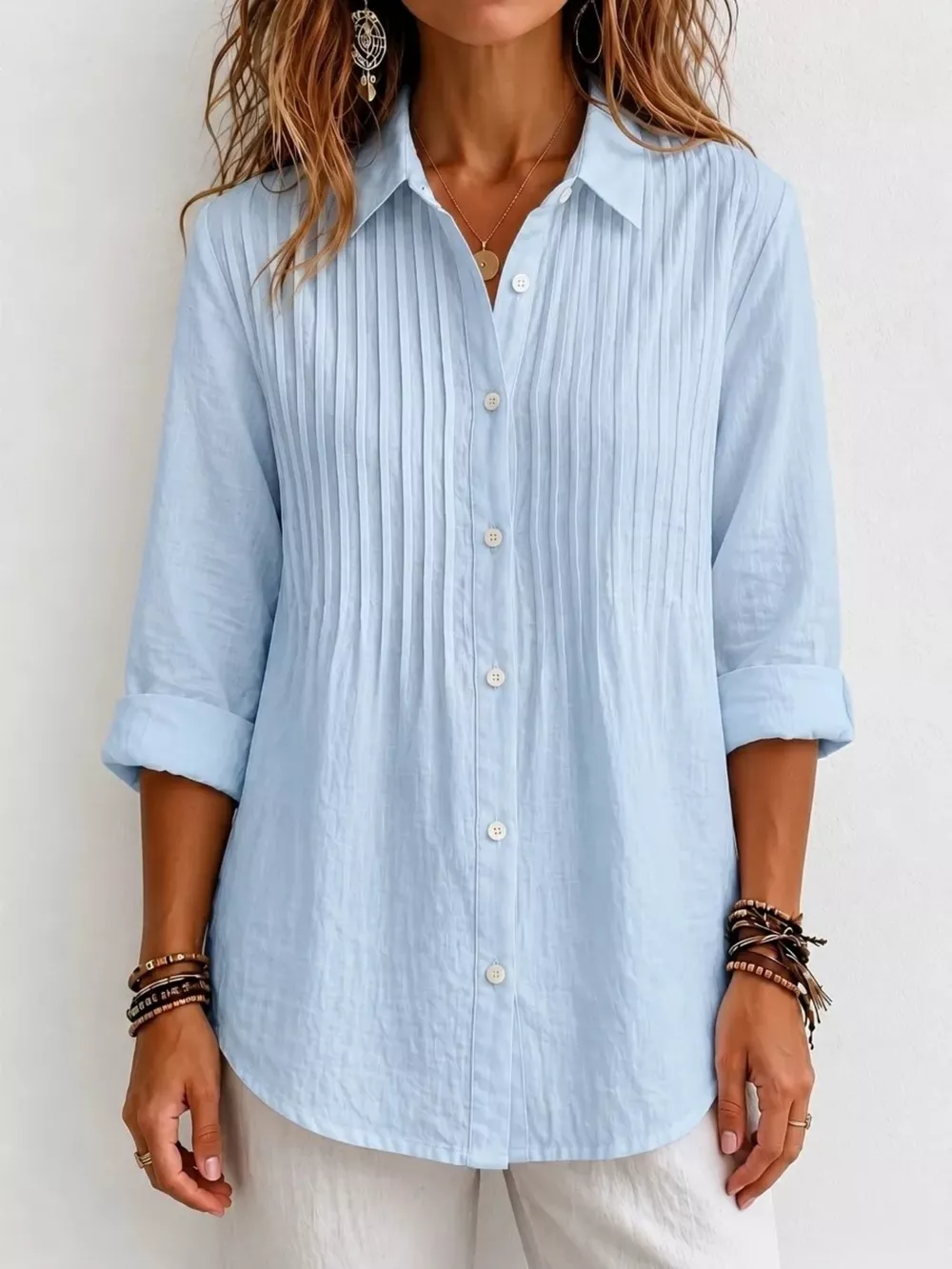 Men's Full Size Button Up Long Sleeve Shirt Plus Size, image 13