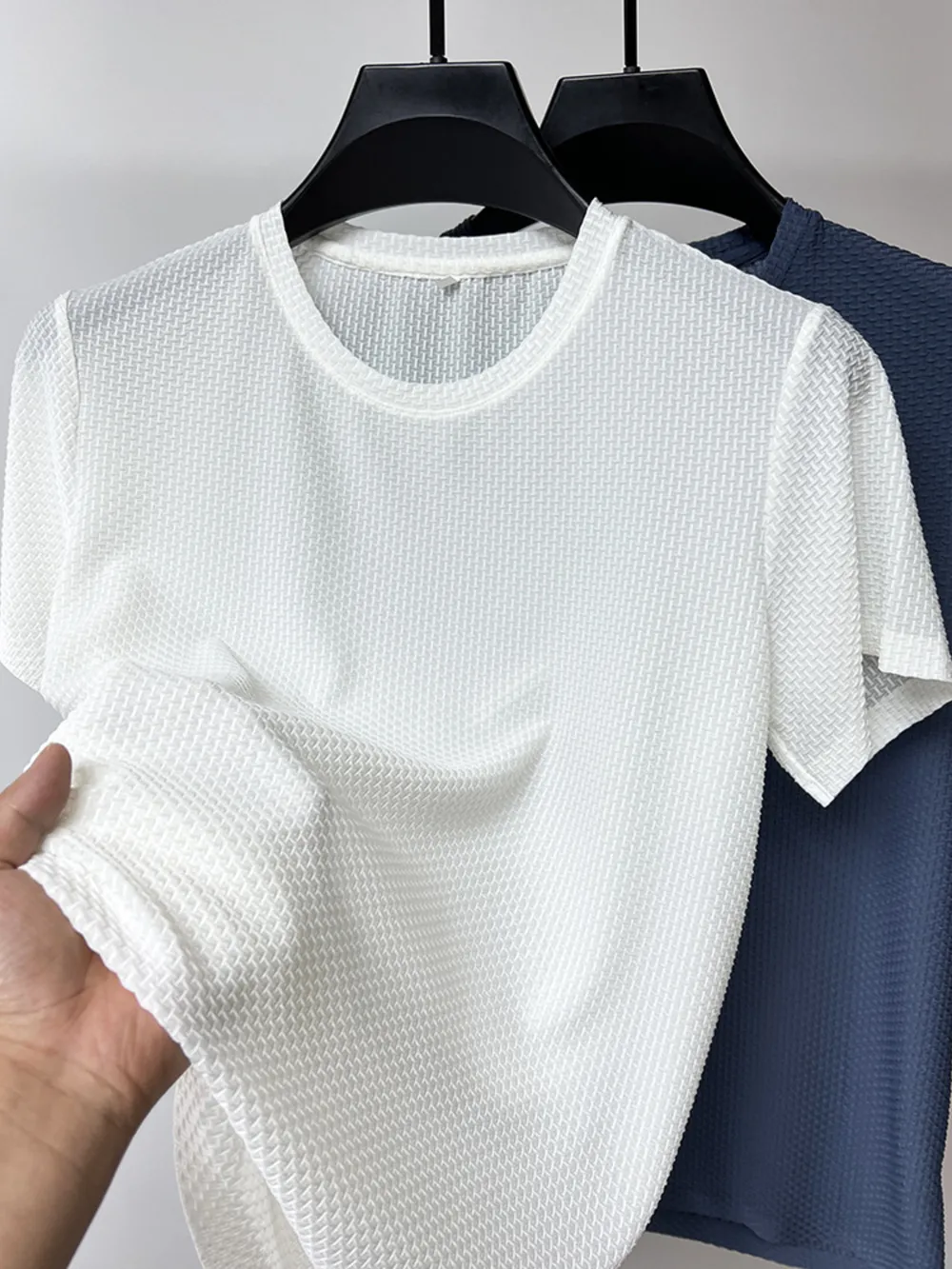 Men's Plus Size Round Neck Short Sleeve T-Shirt, image 6