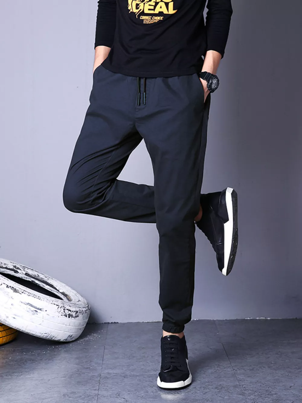 Men's Casual Drawstring Joggers