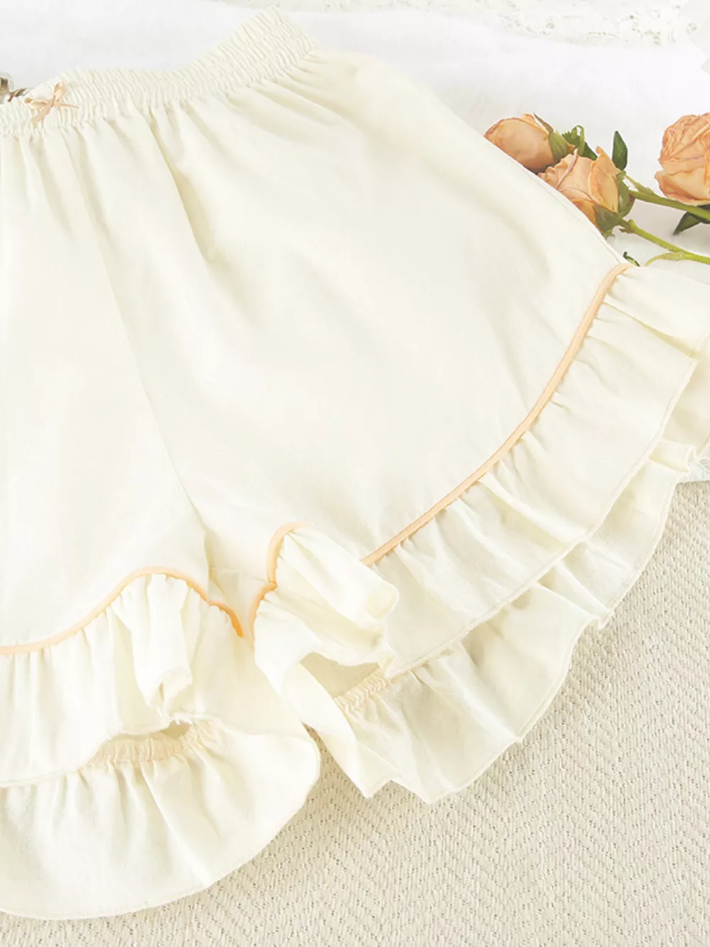Contrast Trim Long Sleeve Top and Shorts Lounge Set, image 19