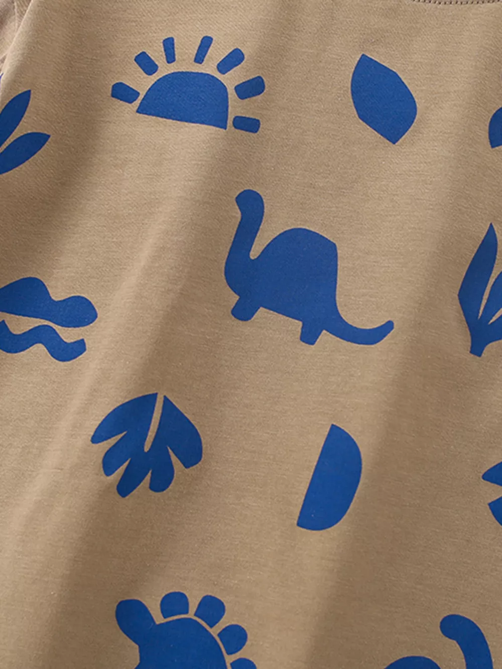 Children's Dinosaur Round Neck Top and Shorts Set, image 3