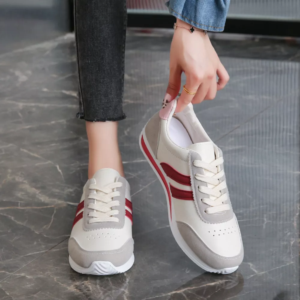 Round Toe Lace Up Sneakers, image 4