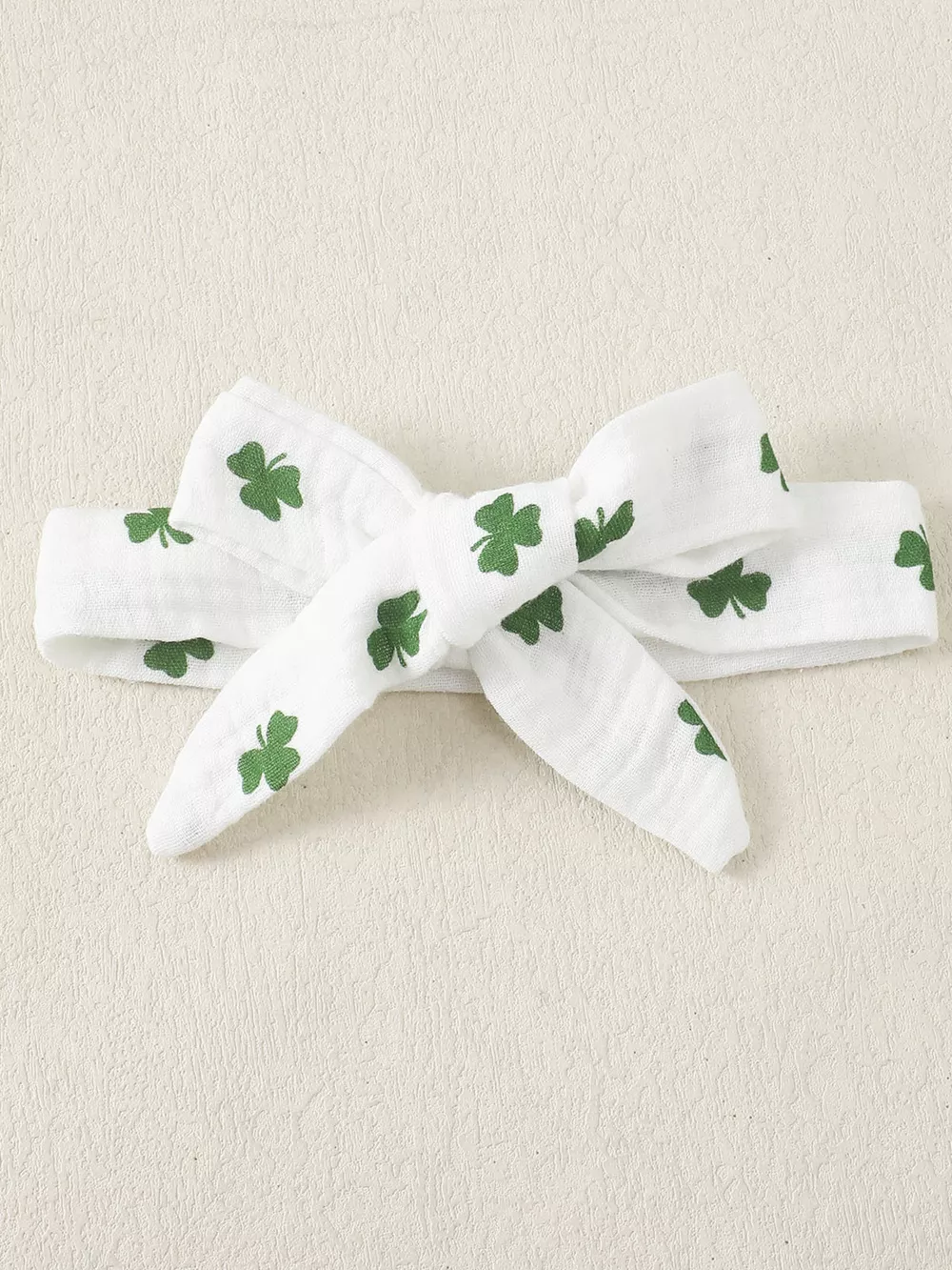 Children's Shamrock Print Ruffle Set with Headband, image 5