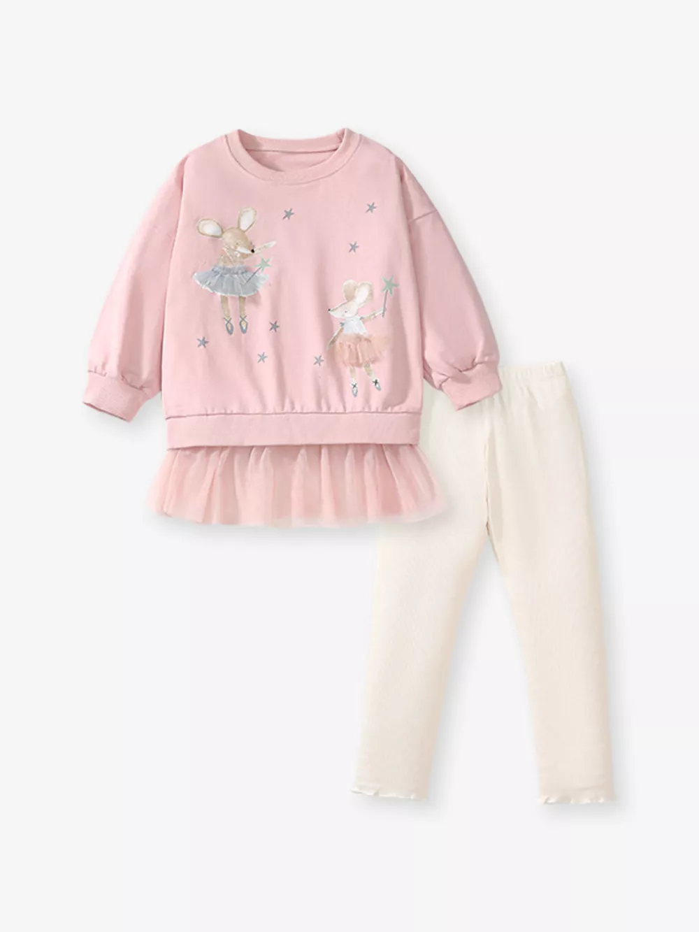 Children's Ballerina Mouse Sweatshirt & Leggings Set, image 5