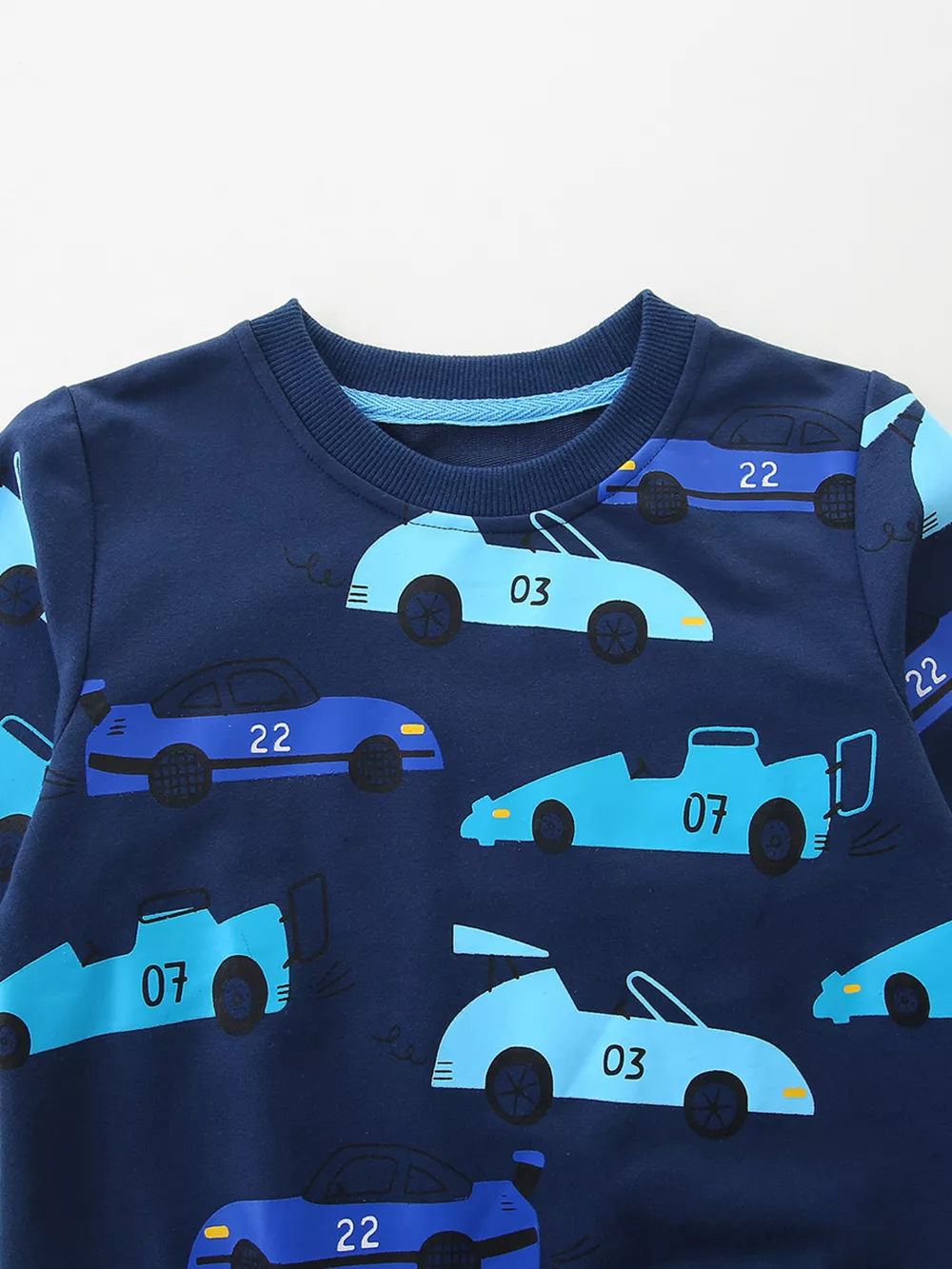 Children's Racing Car Print Long Sleeve Sweatshirt, image 2