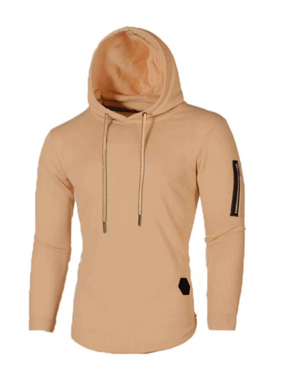 Men's Plus Size Casual Slim Fit Long Sleeve Hoodie, image 11
