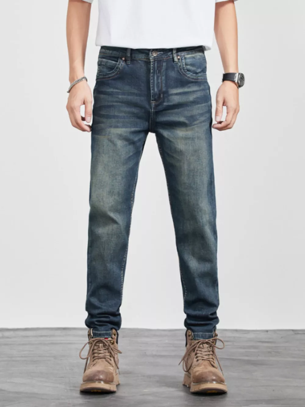 Men's Wash Slim Fit Jeans, image 2