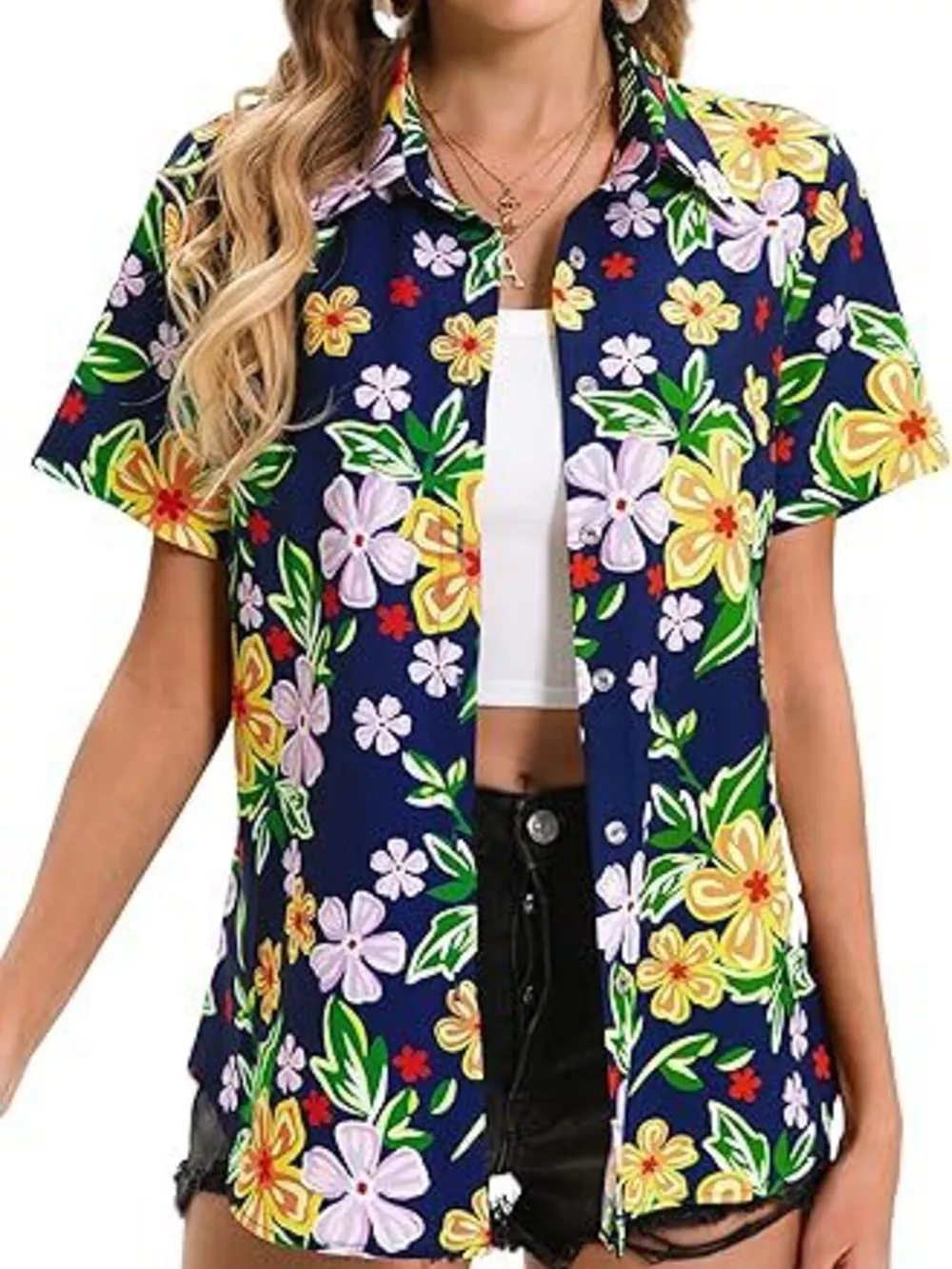Plant Print Short Sleeve Shirt, image 11
