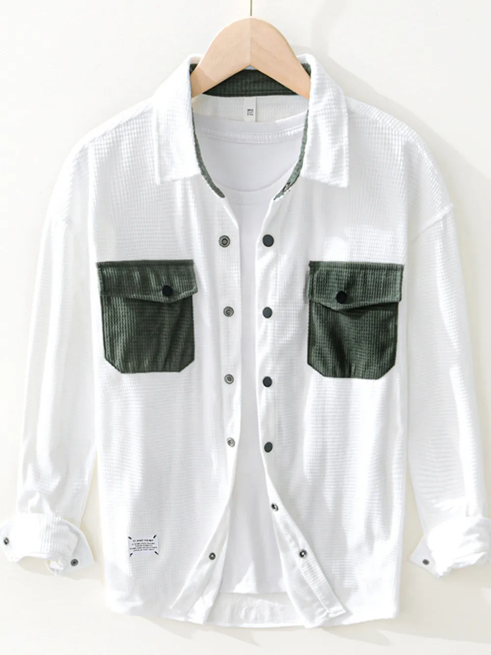 Men's Button Up Long Sleeve Shirt, image 5