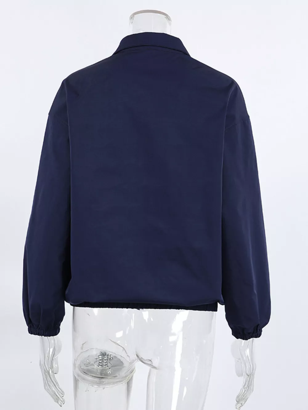 Zip Up Dropped Shoulder Jacket, image 8