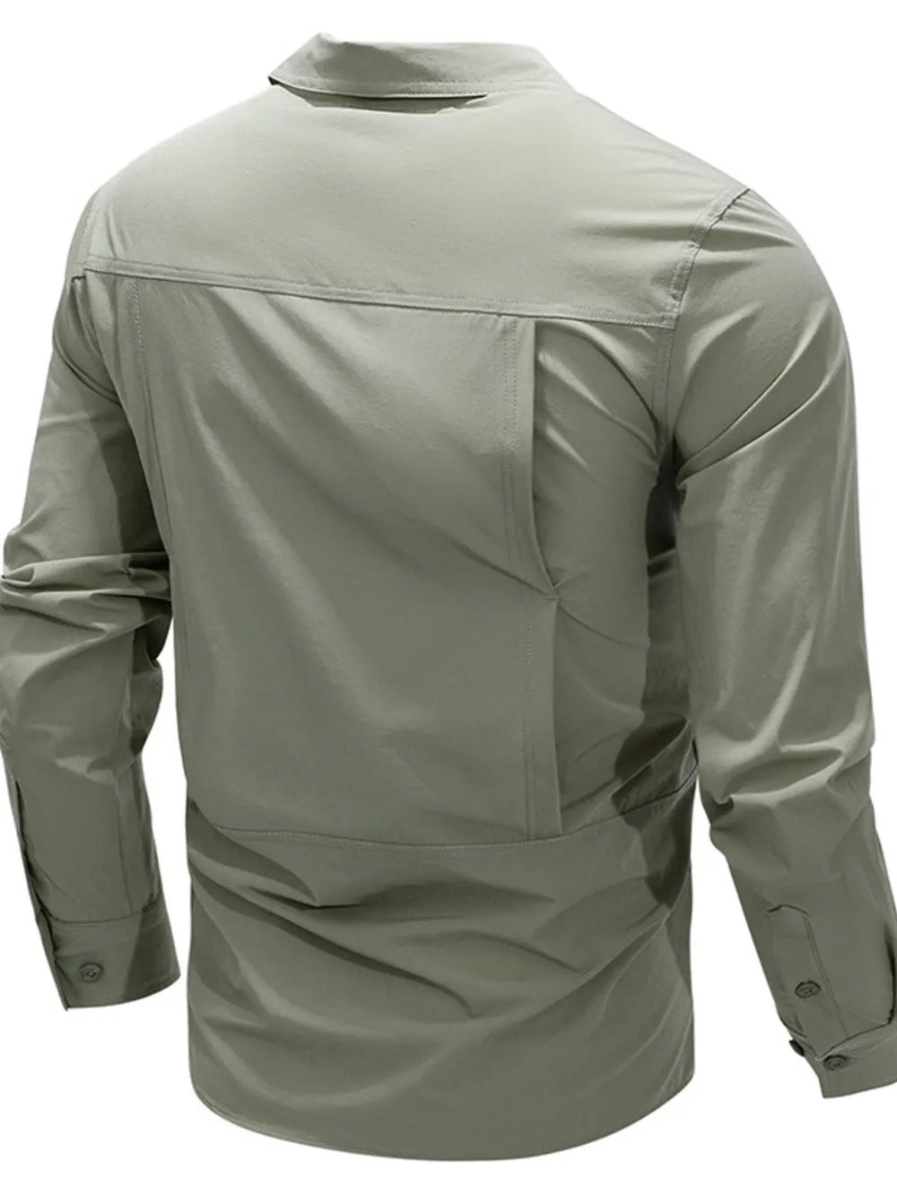 Men's Plus Size Lightweight Button Up Shirt, image 2