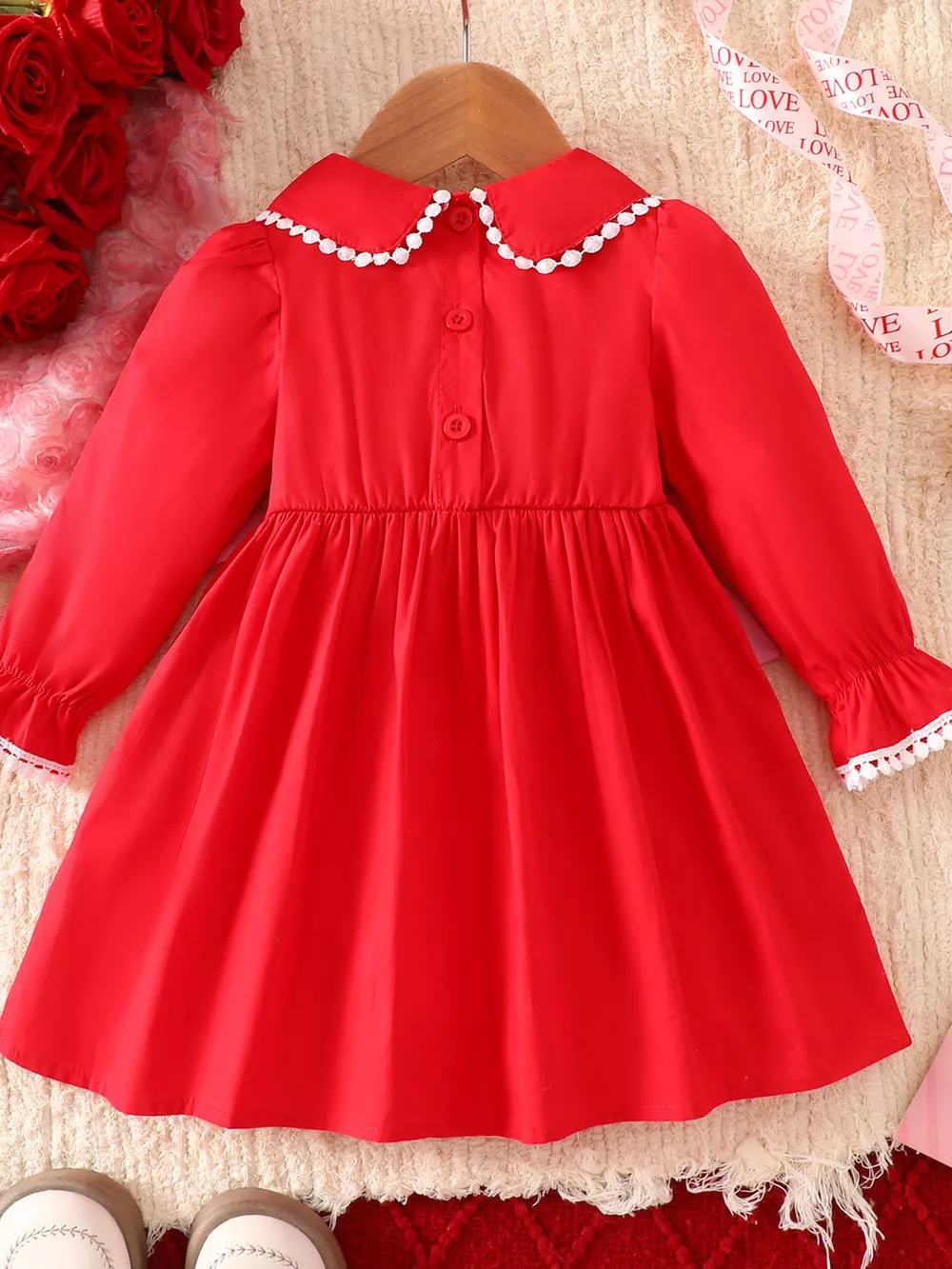 Children's Bow Long Sleeve Dress, image 6