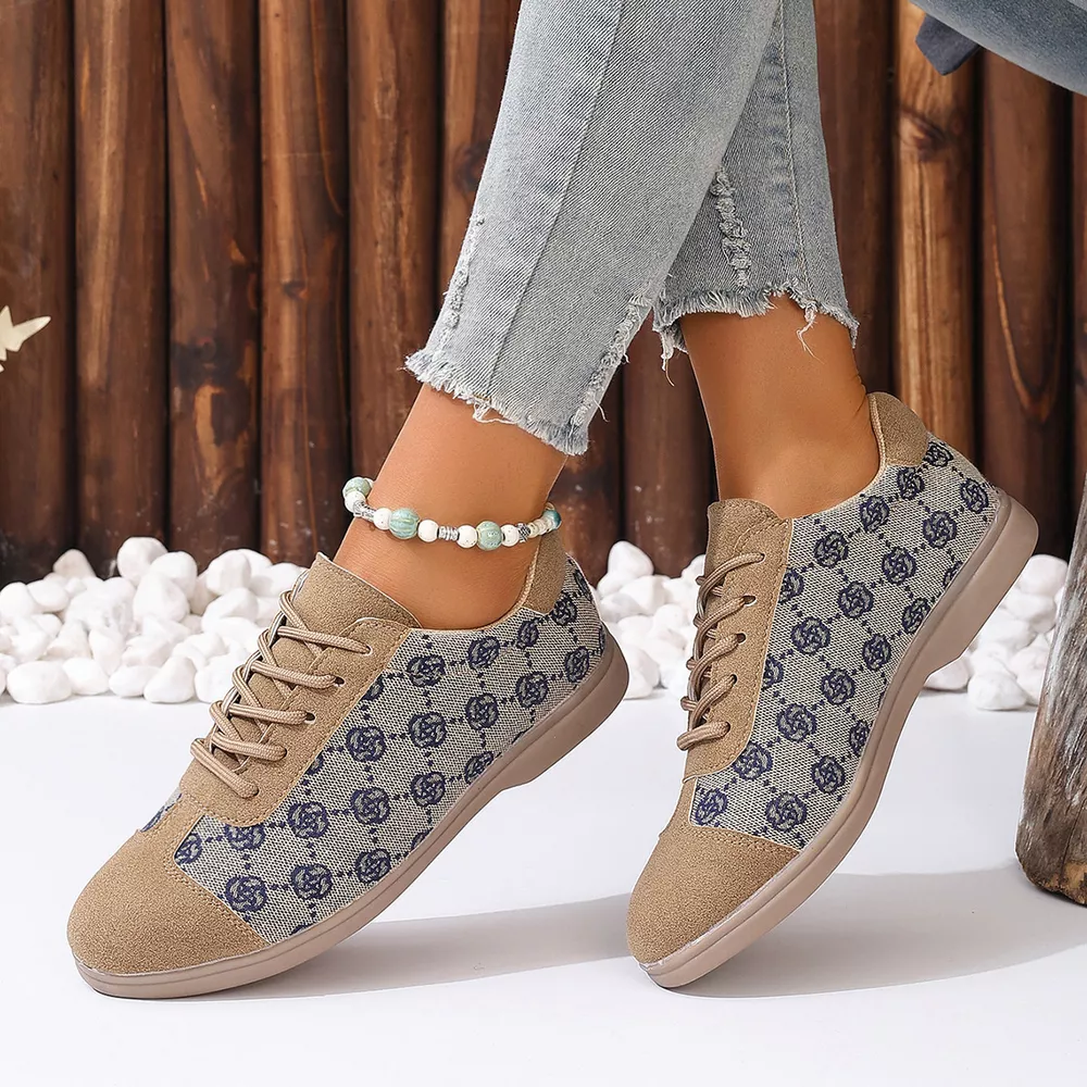 Round Toe Lace Up Sneakers, image 5