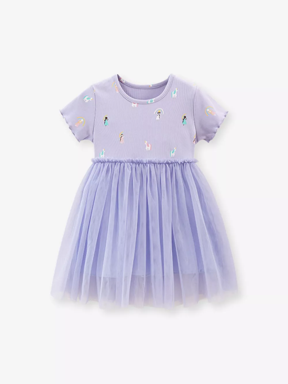 Children's Short Sleeve Tulle Dress, image 3