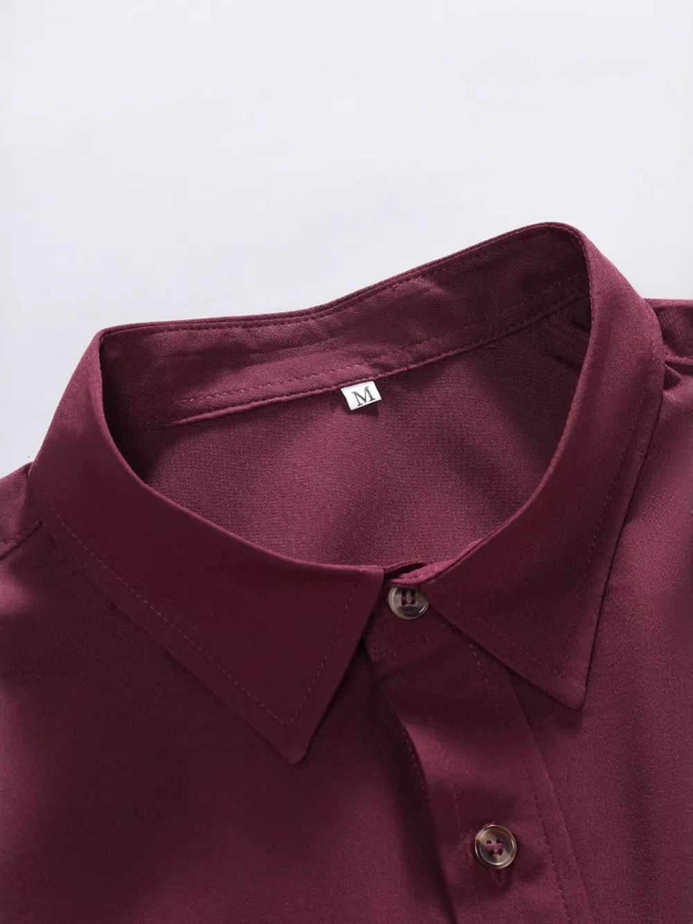 Men's Casual Solid Color Short Sleeve Shirt, image 5