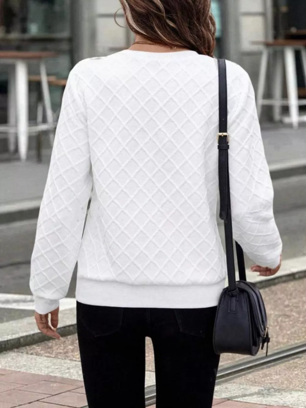 Textured Quarter-Zip Sweatshirt, image 5