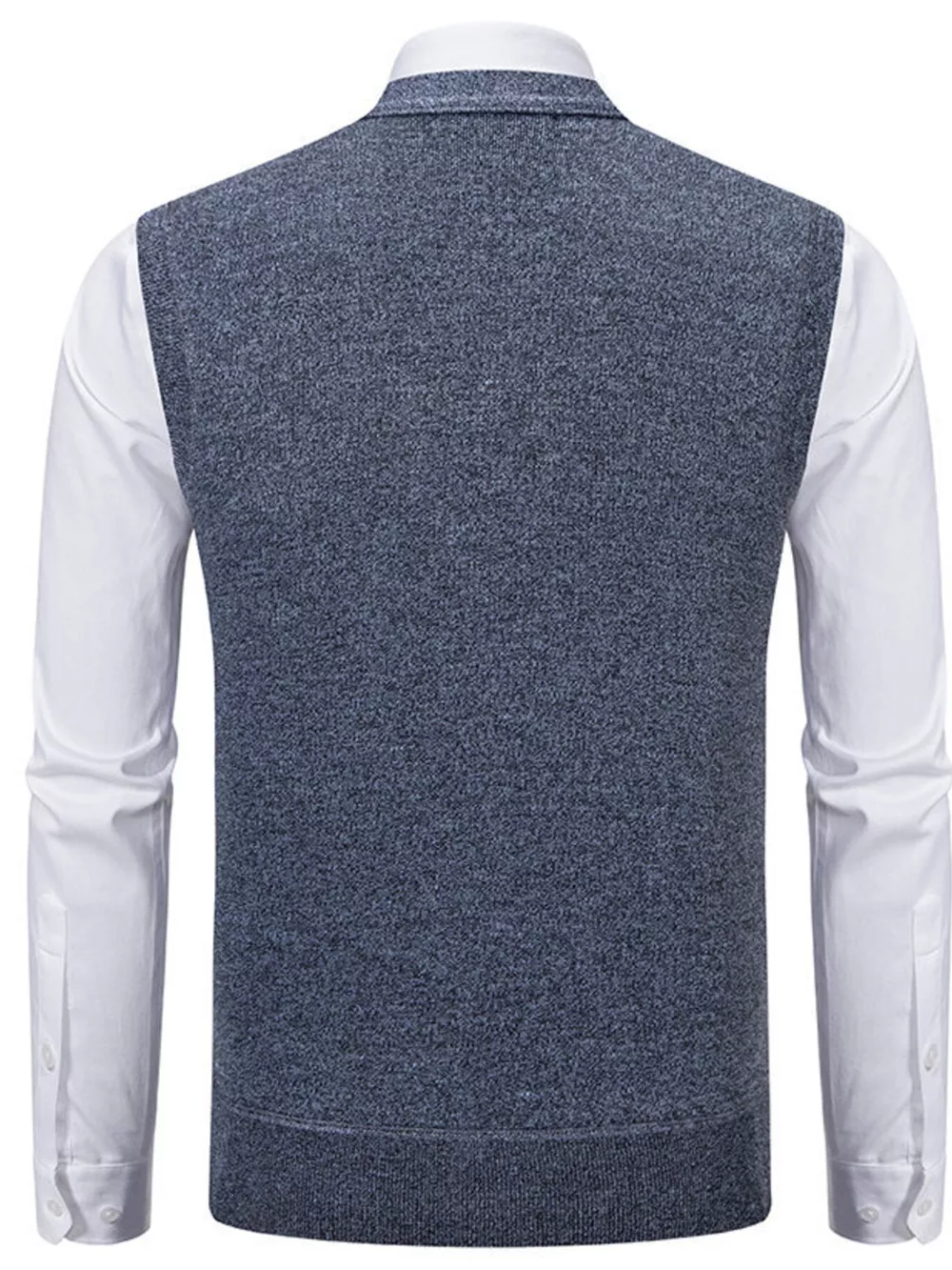 Men's Plus Size Button-Down Sweater Vest, image 6